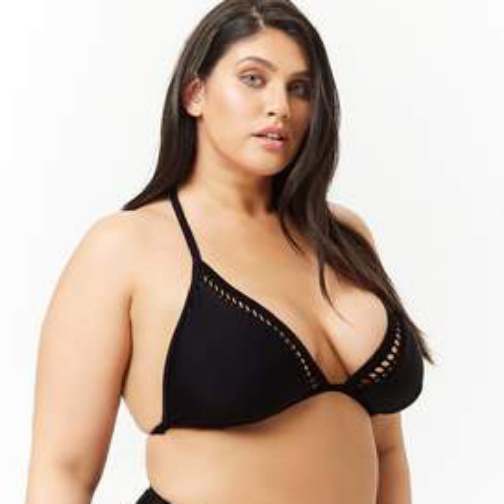 NWT Forever 21 plus Mesh Bikini 0x